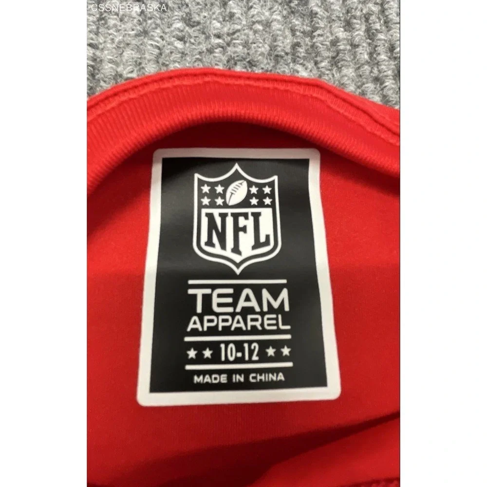 Kansas City Chiefs NFL Team Apparel Red Long Sleeve Shirt Youth 10-12